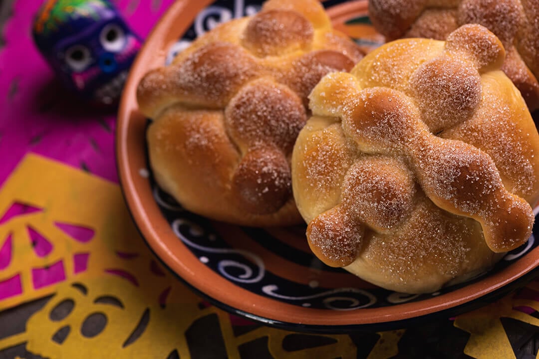 Día de los Muertos Pan de Muertos - panes dulces