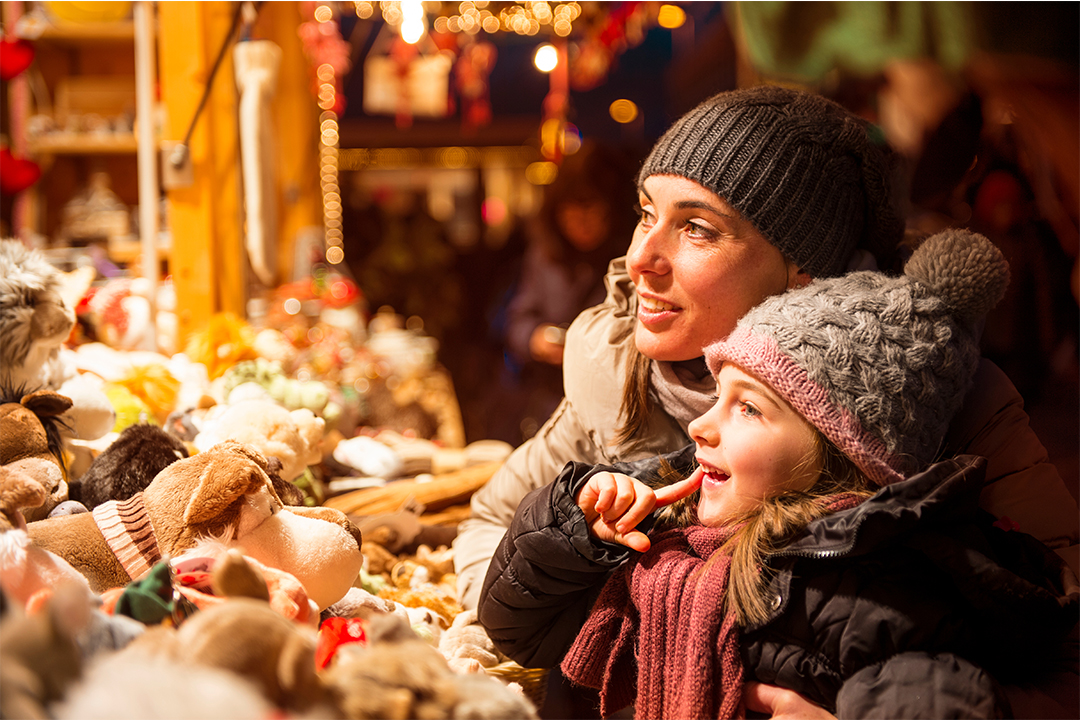Christkindlmarket en Chicago en invierno